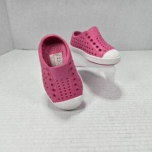 Native Jefferson Kids Pink Slip-On Rubber Beach Pool Water Shoes Size C4 Toddler